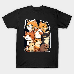 Funny Cats - I Need All These Cats Cat Owner Cats T-Shirt